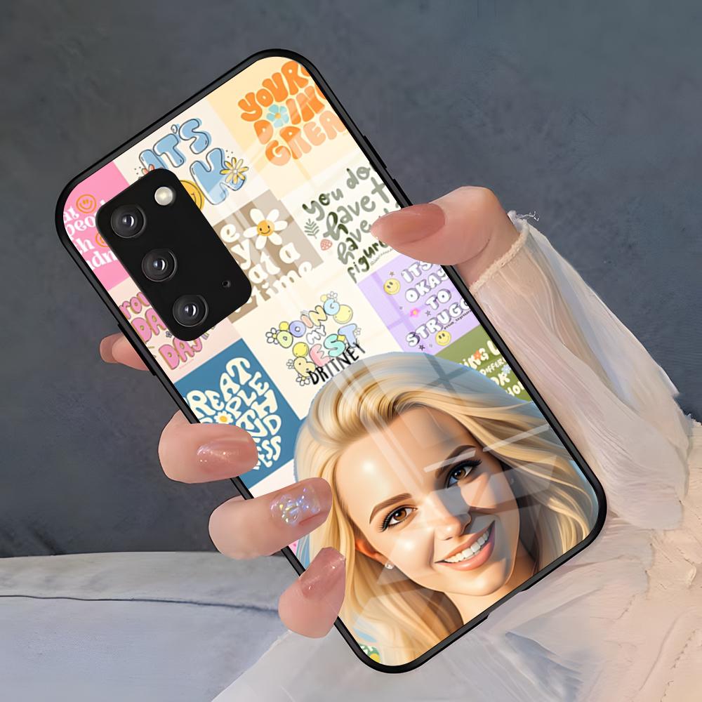 Singer Britney Spears Phone Case For Samsung S26 S25 Plus S20 S20 Plus S22 Ultra S23 FE S21 Plus S21 Ultra Glass Cover