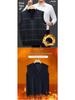 Dad's Fleece-Lined Sweater Vest: Warm Knitted Base Layer for Middle-aged and Elderly Men in Autumn and Winter.
