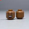 MOC Bricks Hollow Flesh Face Expression Head For 4cm Figure DIY Educational Building Blocks Toys For Children Gifts