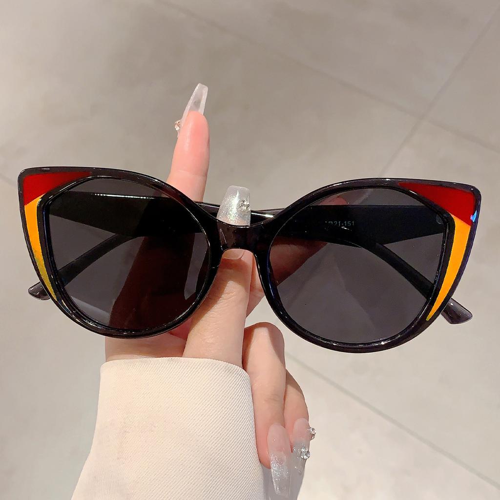 Popular Cat Eye Designer Sunglasses Leopard Decoration Gradient Women's Sun Glasses Ins Brand Trends Shades for Lady