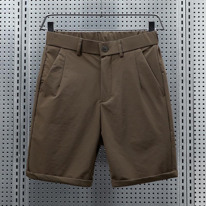 

Simple and Versatile Thin Casual Shorts Men s Trendy Trousers Cropped Pants Summer New Men s Straight Mid-trousers 5XL