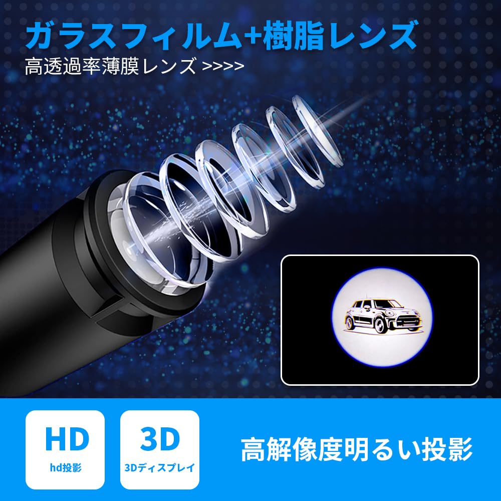 Mini Laser Logo Light Door Welcome Light Door Courtesy Lamp LED Logo Projection Curtain