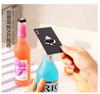 1PC Multifunction Credit Card Bottle Opener Beer Bottle Picker Opener Poker Creative Pocket Metal Black Peach A Stainless Steel