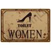 Plakát plechová cedulka WC WC Plakáty Vintage Nástěnné Plakáty Plechová cedule Dekorativní talíř Kuchyně Plakát Kovové Vintage dekorace Příslušenství