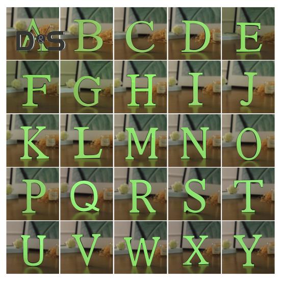 Letters Wall Sticker Home Decoration Luminous Letter Sticker Peel And Stick Wall Art Alphabet Sticker for Living Room Bedroom