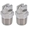 2pcs Fan Nozzle Stainless Steel Wide Coverage Area Compact Practical Uniform Atomization Sprayer