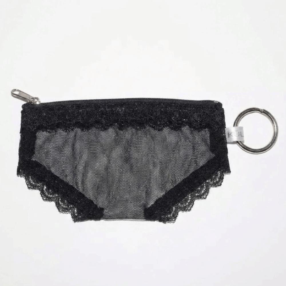 Unique Briefs Shape Cosmetic Bag Lace Heart Mesh Makeup Storage Pouch Y2K Transparent Toiletry Bag Storage for Travel