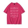 Cute Cat Print Casual Tee Shirt Cotton Harajuku Trend Girls Short Sleeve Tshirt Girls Breathable ONeck Tops Girl Clothing