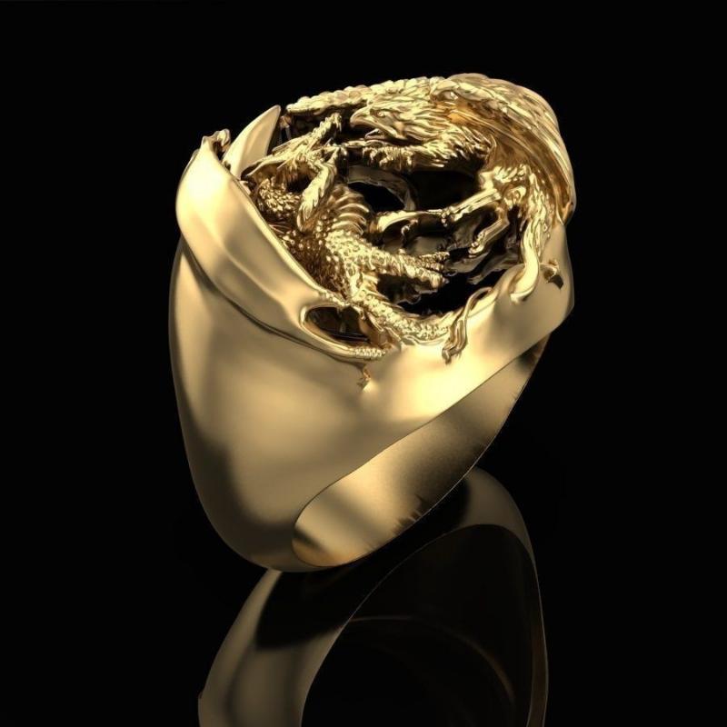 Western Dragon Ring Exquisite and Domineering Ring
