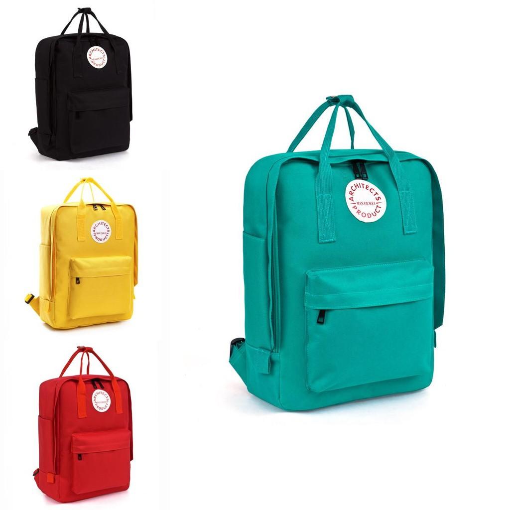 Man Er Wei Letter Print Oxford Cloth Dualcompartment Backpack For Casual Travel And Students