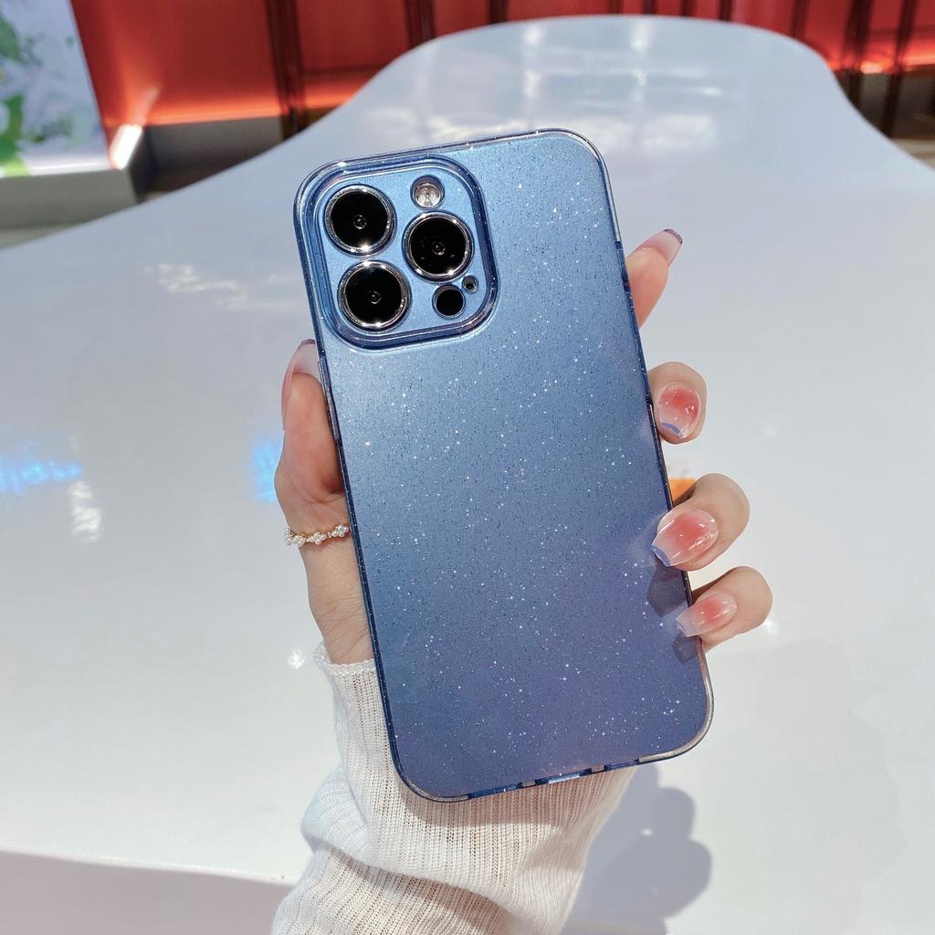 Luxury Bling Glitter Neon Candy Color Case For iPhone 17 Air 16 15 14 Plus 13 11 12 Pro X XS XR Max Soft Silicone Bumper Cover
