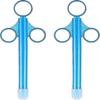Schmiermittel-Werfer, Schmiermittel-Applikator mit glatter runder Spitze, Wiederverwendbar (2er-Pack, Blau)