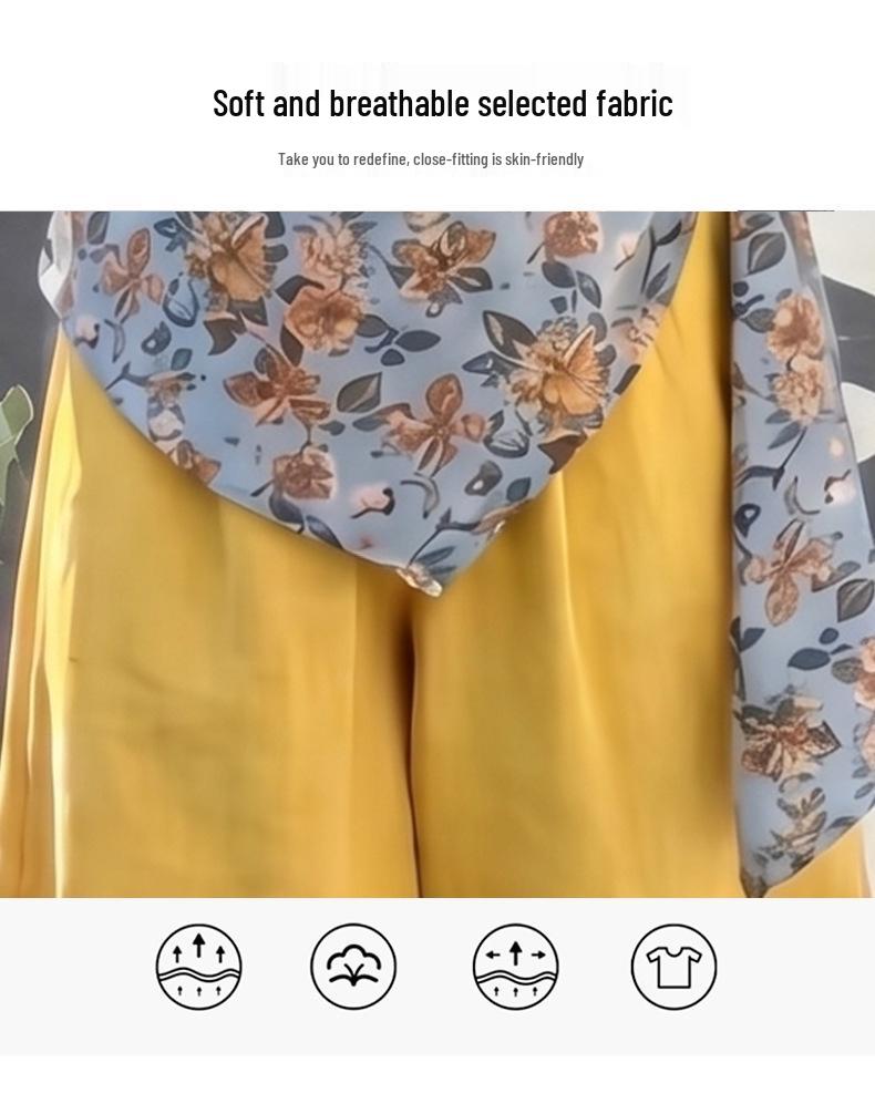 Mädchen-Tanktop mit Blumenmuster, ärmellos, und Hose mit weitem Bein, Set (Sommer 2026) - Stylisches zweiteiliges Set für ältere Kinder