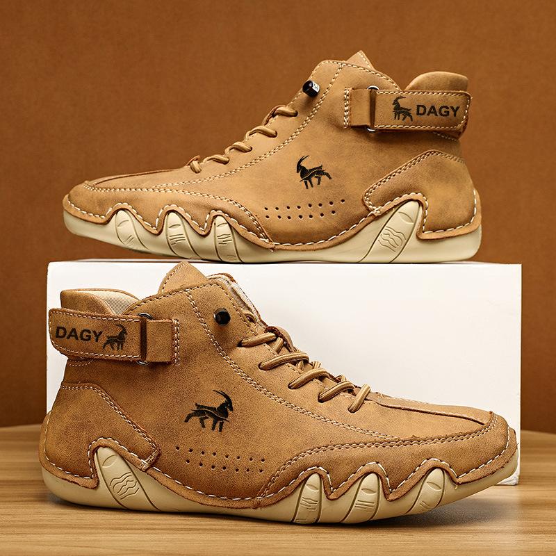 Beliebte Herrenschuhe High-Top Baumwollschuhe Herren Freizeitschuhe Winter Samt verdickte Schuhe Martin Stiefel Herren