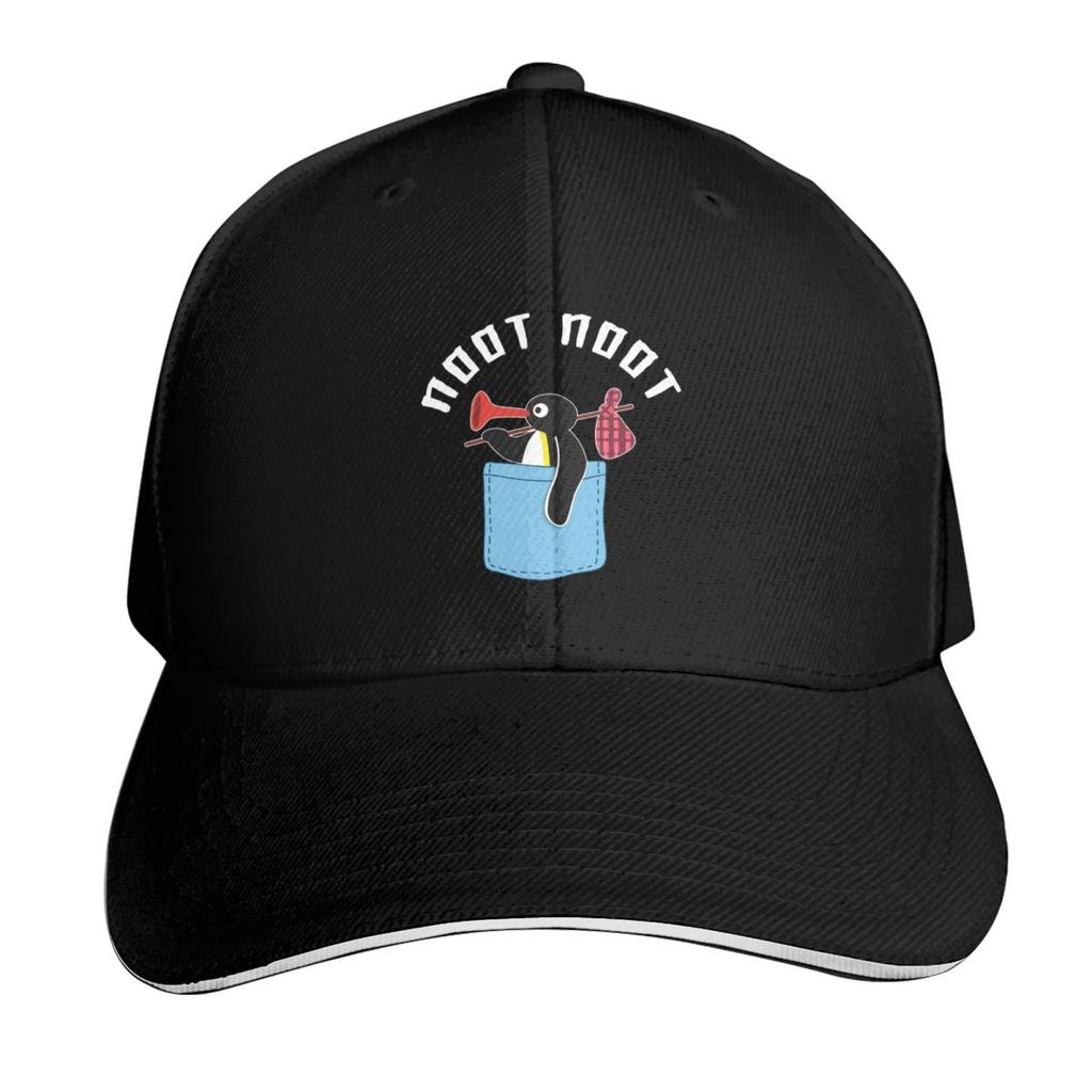 Pingu Noot Noot Logo Angery Pingu Cap Fashion Casual Baseball Caps Adjustable Hat Hip Hop Summer Unisex Baseball Hats