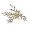 Vintage Rhinestone Leaf Hair Clip Bridal Wedding Dress Accessory Irregular Crystal Barrette For Women Elegant Jewelry