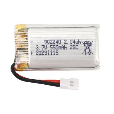 Batteria al Litio da 3,7 V 550 mAh 902240 Batteria Portatile Professionale per Droni con Connettore XH2.54