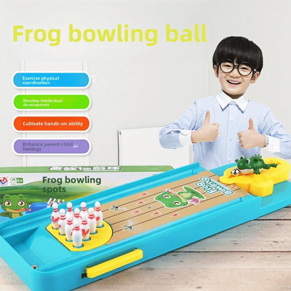 Educational Gift Bowling Table Top Game Dual Player Table Sports Game for Kids