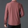 Men's Shirt High-end Autumn Striped Casual Men's High-end Clothes Men's Long-sleeved Shirt