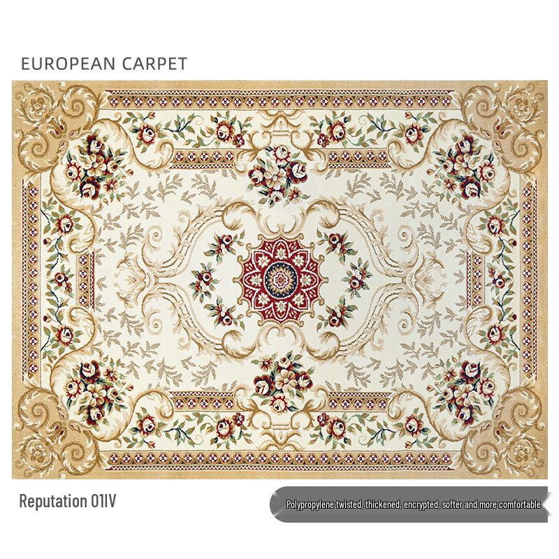 Nordic-Style Persian Ethnic Area Rug for Living Room: Soft Sofa & Coffee Table Pad