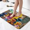 Cookies-ELMO-Sesame Street Carpet Bathroom Anti-slip Mat Home Decoration Mat Entrance Door Mat Scratch-resistant Door Mat
