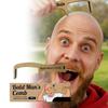 Bald-headed Fun Comb, A Quirky And Creative Gift For Men In Daily Life, A Wooden Comb For Scalp Massage.