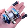 Mini Metal Bait Casting Spinning Reel Ice Fishing Reel Fish Water Wheel Baitcast Roller Reel Spinning Fishing Wheel with Lines