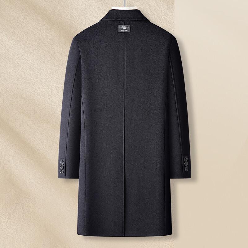 MONTAGUT Men's 40% Wool Blend Mid-Length Winter Overcoat