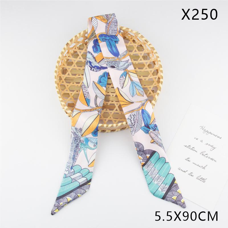 Versatile Vintage Silk Scarf: Hair Tie, Headband, Bag Accessory