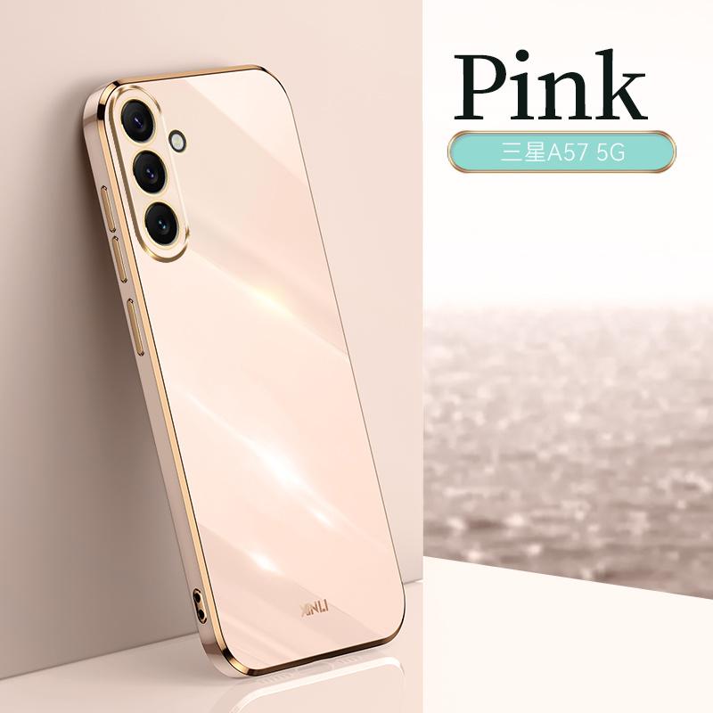 Custodie per Telefono Colorfast alla Moda Placcate per Samsung Galaxy A57 A37 A17 5G Morbida Lusso Protezione Lente Originale Cover Posteriore in Silicone