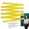 Lightweight Wooden Folding Ruler 1M Extended Measuring Rule Slider 2M Dual Sided Measuring Tool Woodworking