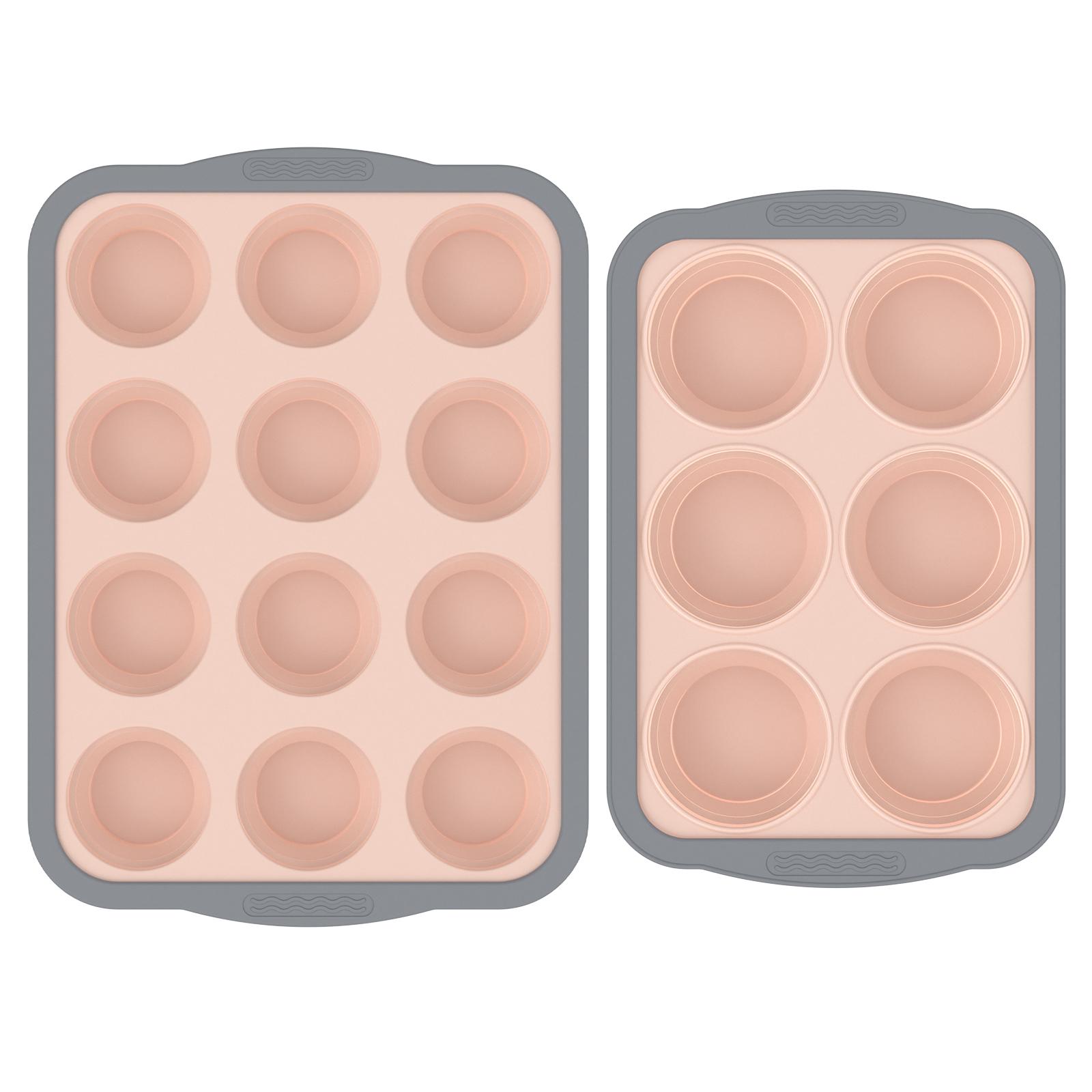 

1/2Pcs Silicone Muffin Pan 6/12 Cup Muffin Baking Tray Mold Nonstick Cake Mold Foldable Cupcake Baking Tin for Kitchen Accessory