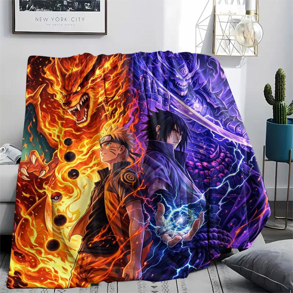 

Naruto Print Flannel Blanket, Ultra Soft High Quality All Seasons Warm Throw, Home Decor Cozy Blanket, Perfect Christmas Gift 80cm x 120cm