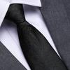 Black No Zipper Men'S Professional Dress Tie Business Casual Wedding Groom Korean Edition One Pull Tie