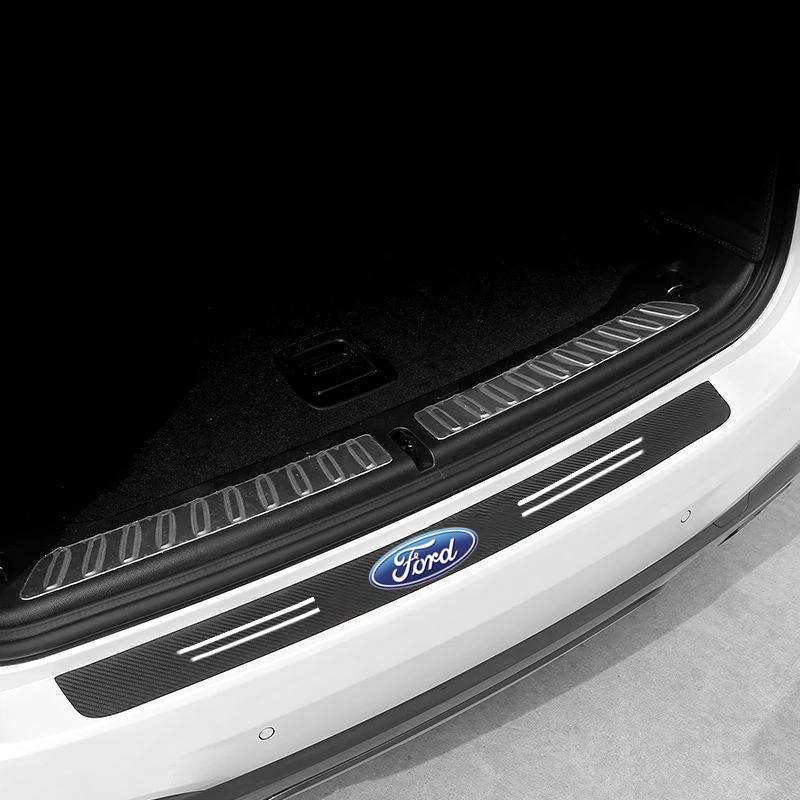 Car Sticker Carbon Fiber Car Sticker Auto Door Trunk Protective Strip For Fords 2 3 4 5 MK 2 6 7 Ranger Fiesta Kuga Mondeo Fusio