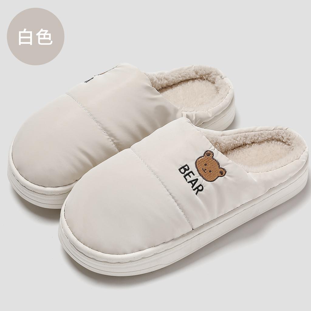 2025 new cotton slippers autumn and winter indoor home non-slip household couple slippers winter warm
