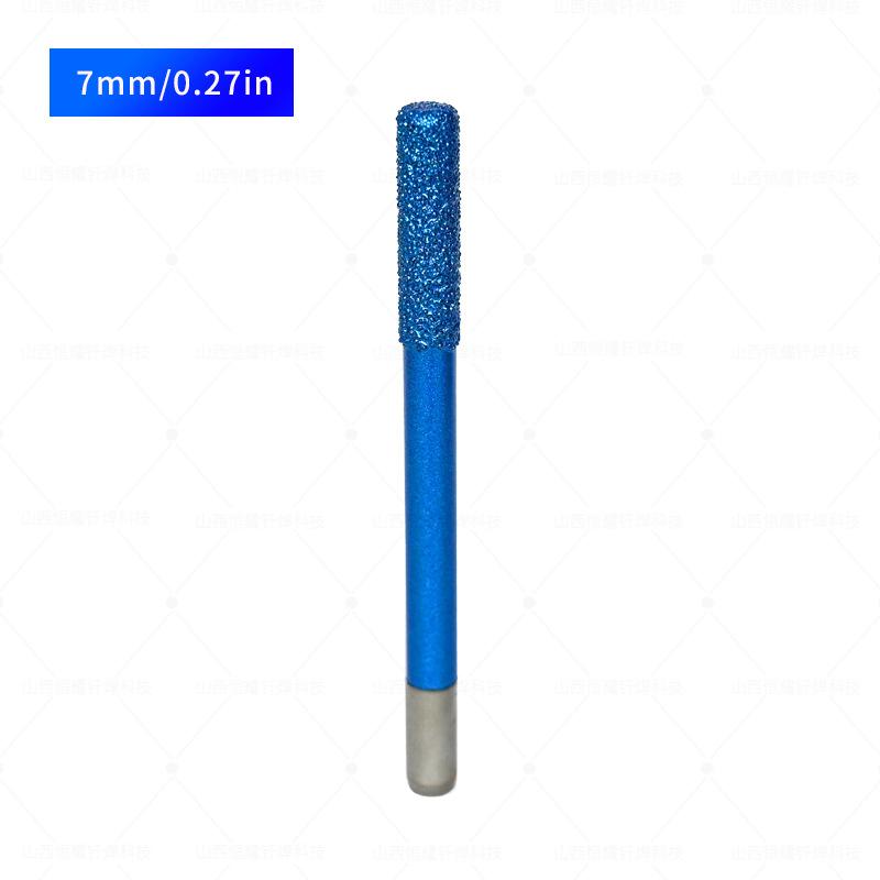 Brazed Flat Head Engraving Drill Bit for Ceramic, Bluestone, Marble High Precision Cutting & Hollowing