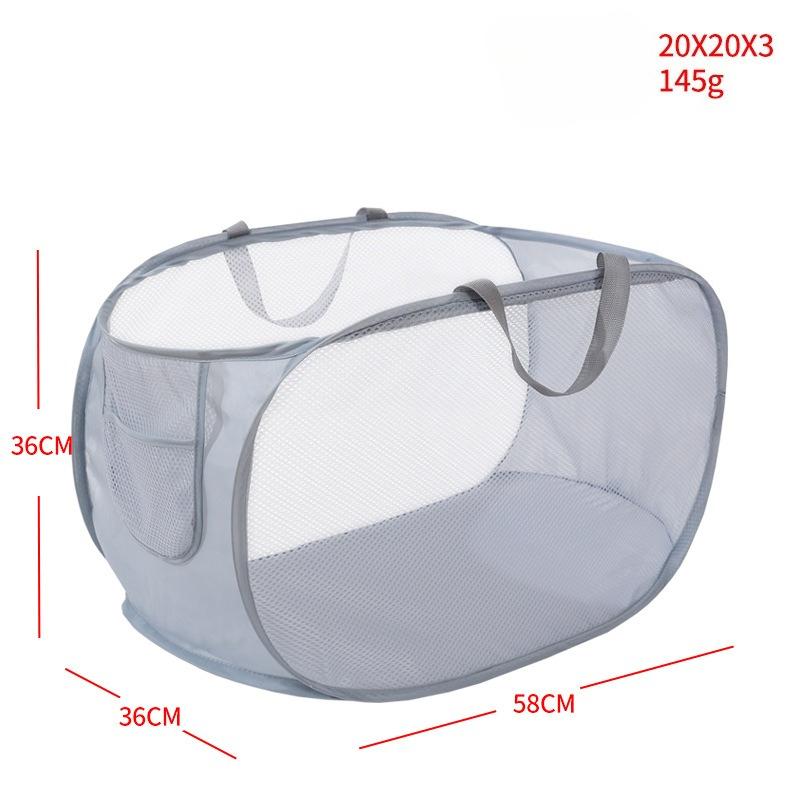 Foldable Laundry Basket - Bathroom Storage Bin, Dirty Clothes Hamper for Home