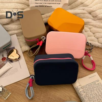 Silicone Storage Bag Large Capacity Waterproof Zipper Closure Portable Makeup Pouch Cosmetic Organizer