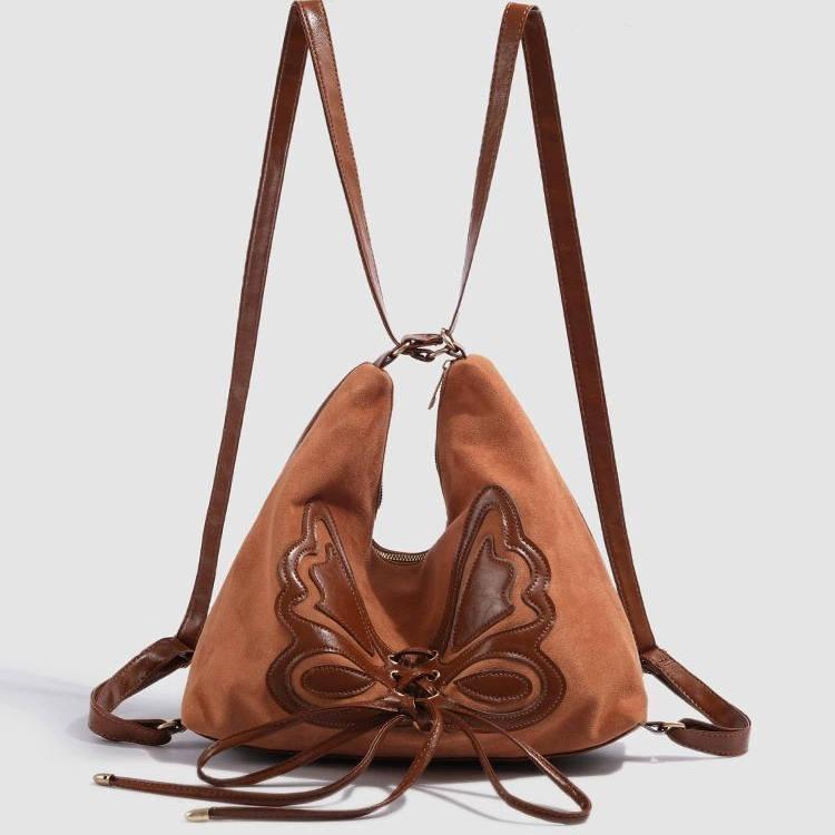 2025 New Autumn Winter Korean Retro Backpack College Student Campus Class Backpack Commuting Single Shoulder Tote Bag for Women