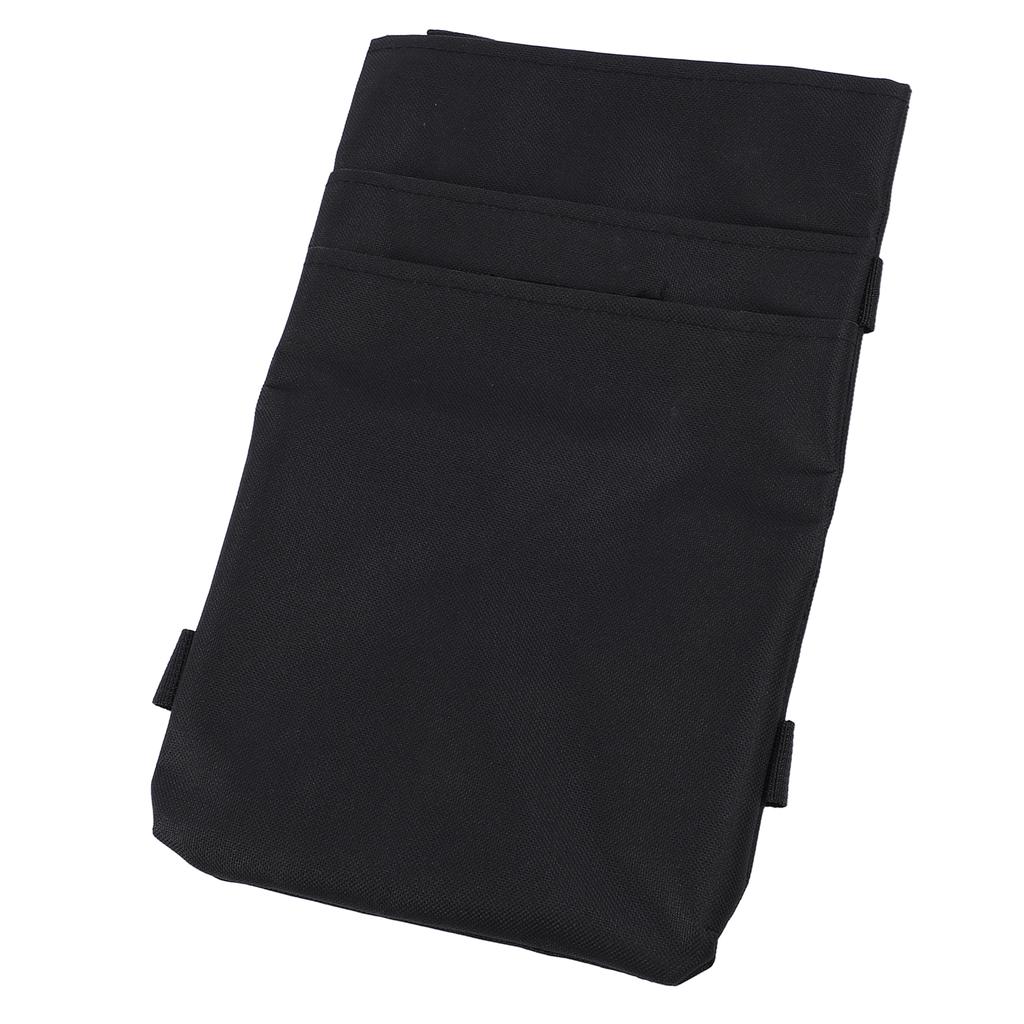 Kryckväska Oxford Tyg Rem Fästning Multifunktionell Bärbar Kryckficka 7.87x11.81in Svart