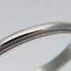Used TIFFANY&Co. Ring Milgrain EU#46 Pt950Platinum 2.9g Platinum Jewelry