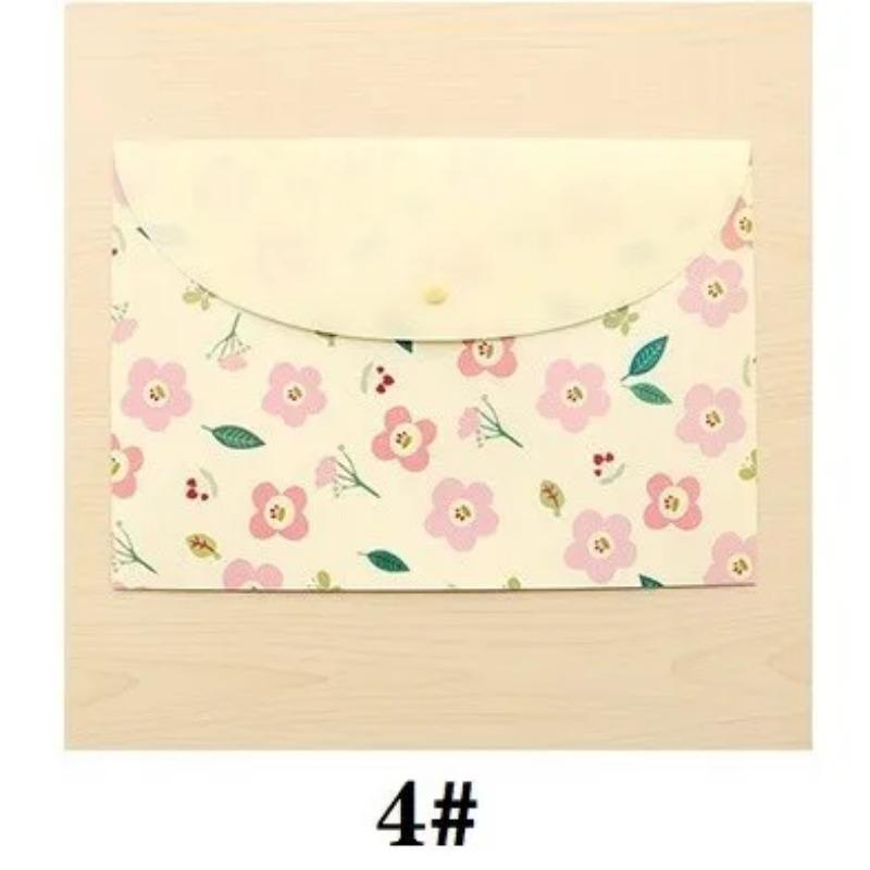 Durable Folder Snap Rabbit A4 File Case Kawaii Animal Document Organizer Storage Bag Office School Supplies Stationery Kids Gift