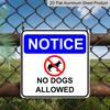 2D Flat 1pc, No Dogs Allowed Funny Metal Sign - No Pets Warning Sign with Pug Face Design, Indoor/Outdoor Wall-Mounted Dog Prohibition Notice for