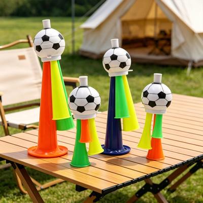 6 Peças Trompete de Futebol Brinquedo Som Alto Buzina de Futebol Plástico Buzina de Estádio Gerador de Ruído Brinquedo para Torcer Eventos Esportivos Escolares Lembrancinhas de Festa