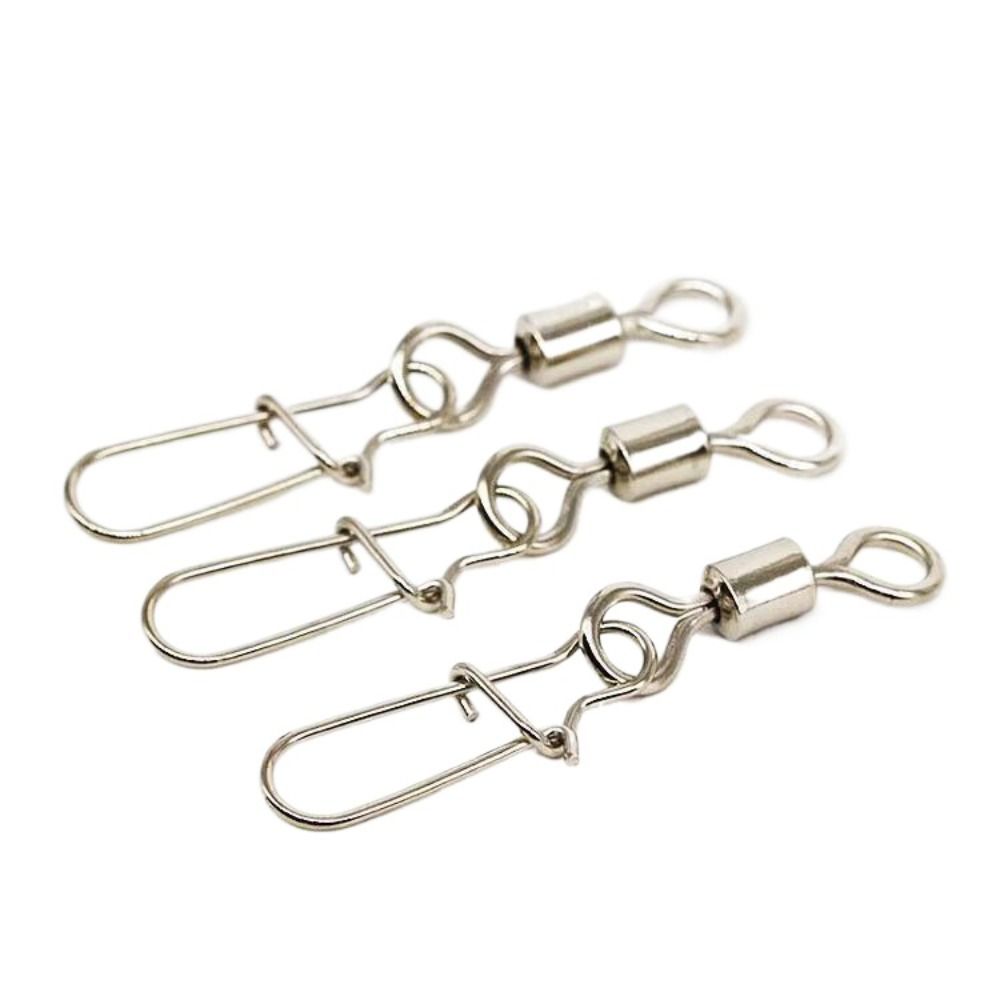 50pcs/100pcs Tackle Buckle Rolling Fishing Bearing Fishing Connector Pin Fishing Tool