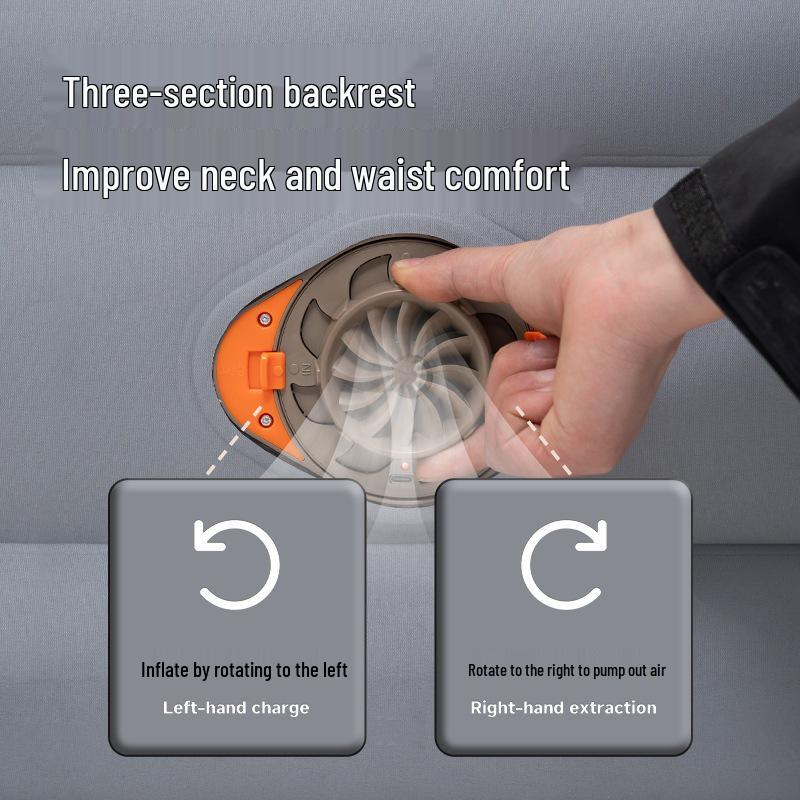 Double-Layer Inflatable Backrest Mattress for Two with Thickened Design