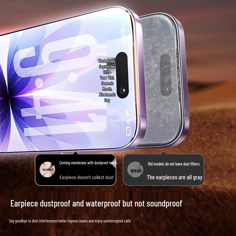 UGREEN Apple iPhone Corning Glass Screen Protector with Dust-Free Auto-Apply Kit