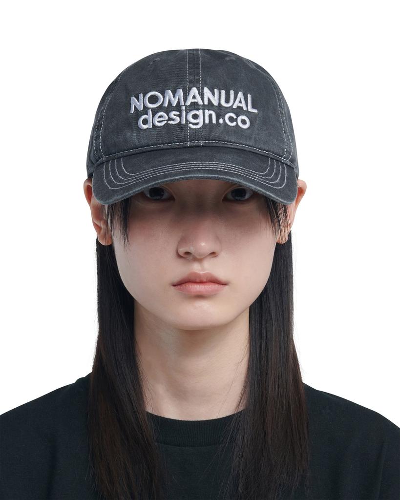 Nomaenyueol Stitched Ball Cap - Washed Charcoal