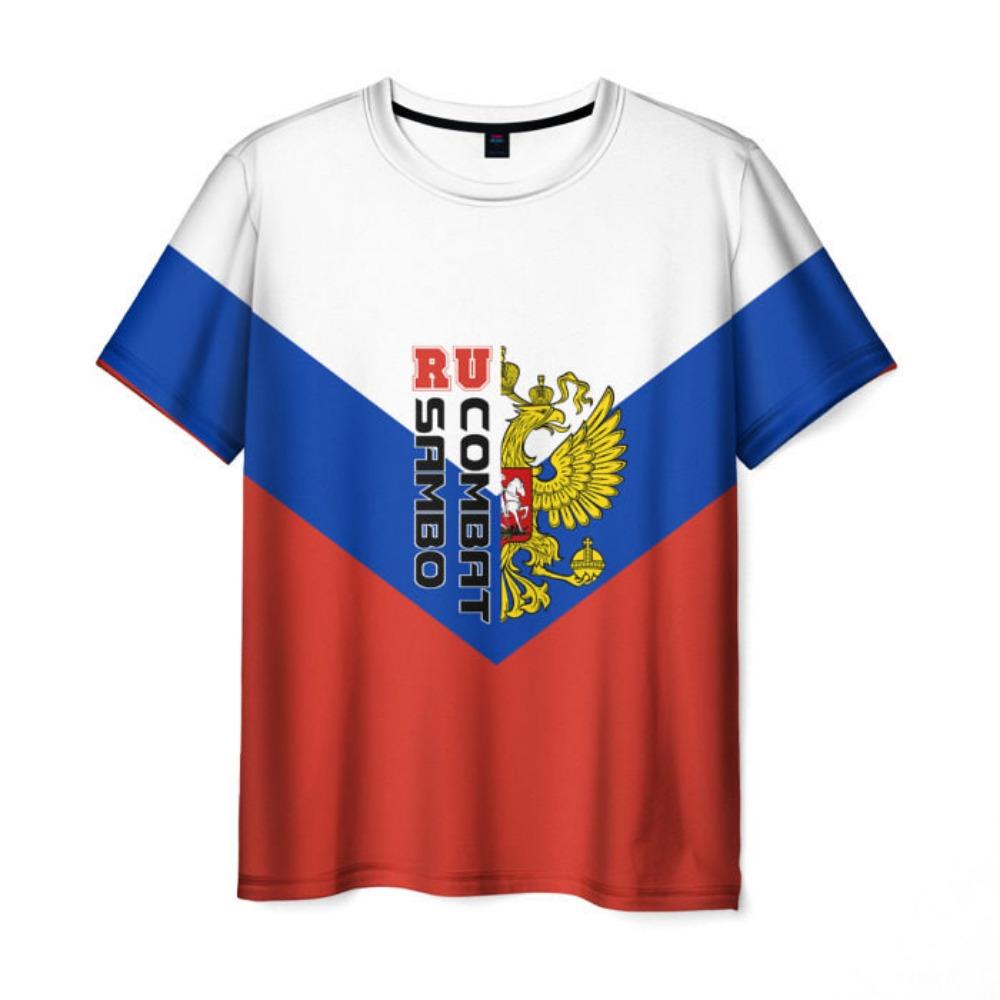 New Russian Coat Of Arms Men's 3D Print T-Shirts Fashion USSR Soviet Union Pattern Short Sleeve T shirt Street CCCP Top Clothing